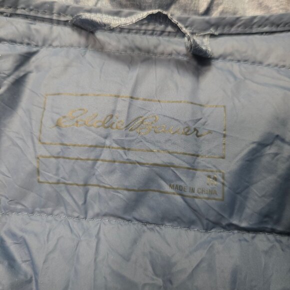 Eddie Bauer Women's Size M CirrusLite Puffer Down Blue Short Jacket - Picture 8 of 12